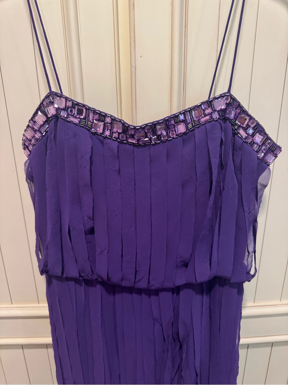 Aidan Mattox Vibrant Purple Satin Evening Dress Size 6